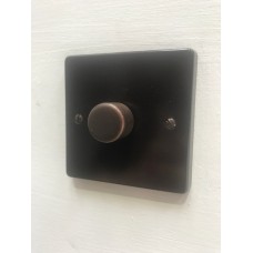 Single dimmer switch, Brown. Choose leading edge or trailing edge for standard and LED bulbs