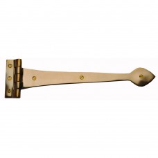 Tee Hinge Length 457mm Unlacquered Brass