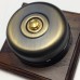 Single Button Dimmer Period Switch on a square Oak Pattress