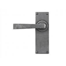 Forged Steel Lever Handle on Latch/Passage Backplate 