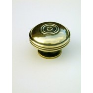 Large bloxwich cupboard knob in aged brass.