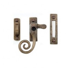 Casement Fastener with Mortice Plate - Lockable & Curled