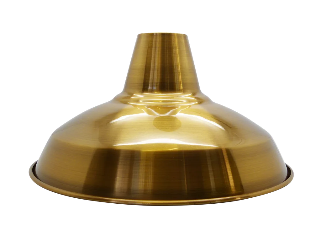 Industrial Light Shade (Antique Brass (Brushed))