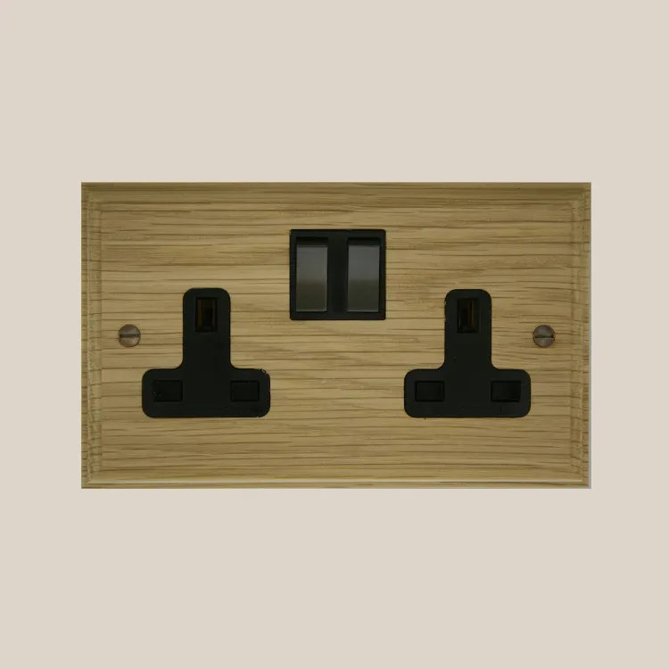 Double 13A switch socket