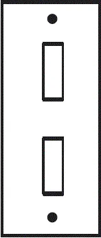 2G 2way Architrave Rocker Switch