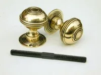 Bloxwich aged brass door/rim knob large