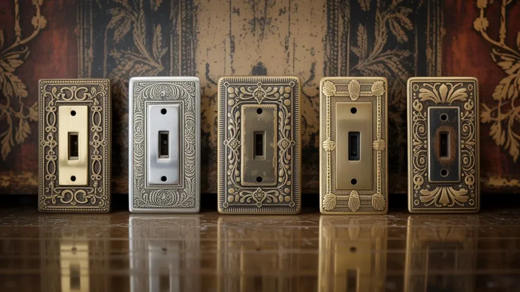 antique switch plates selection