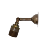 antique brass adjustable wall light